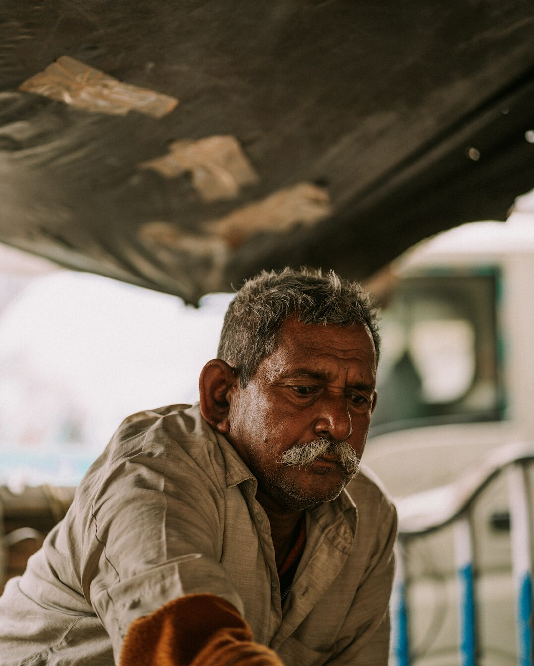 Portrait of a senior fleet technician