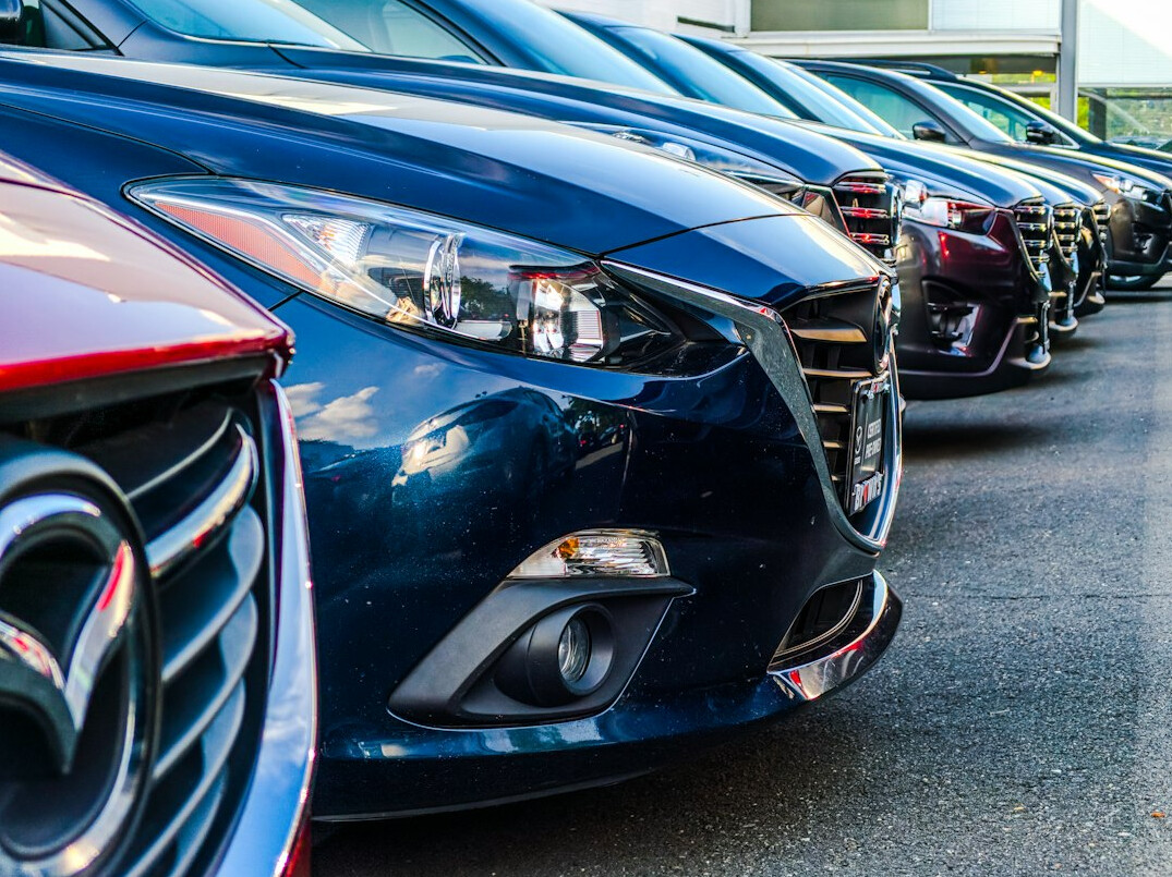 fleet of rental cars