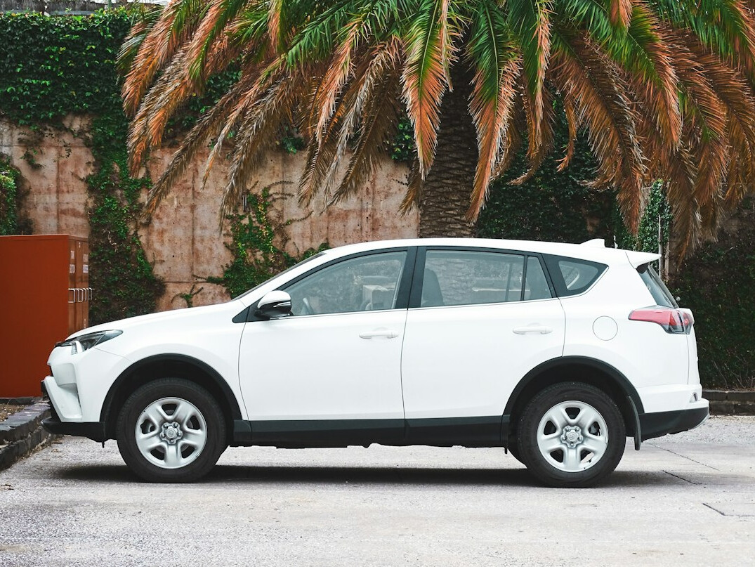 Mid-size SUV rental car studio shot