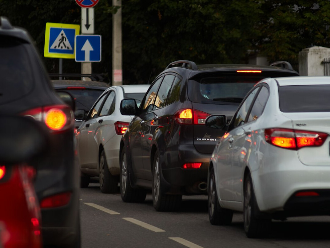 car fleet on road